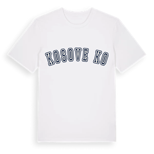 Kosovečko college t-shirt – ekologisk bomull t-shirt från Pinshirt