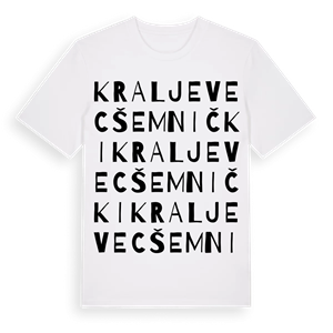 Kraljevec Šemnički ordlek t-shirt – ekologisk bomull t-shirt från Pinshirt