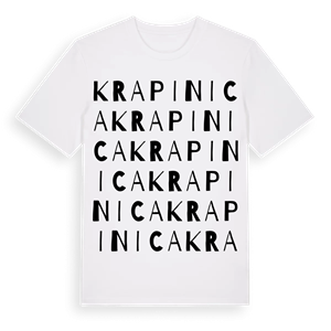 Krapinica ordlek t-shirt – ekologisk bomull t-shirt från Pinshirt