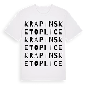 Krapinske Toplice ordlek t-shirt – ekologisk bomull t-shirt från Pinshirt