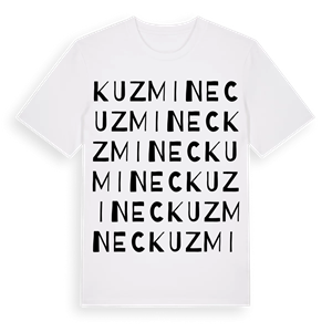Kuzminec ordlek t-shirt – ekologisk bomull t-shirt från Pinshirt