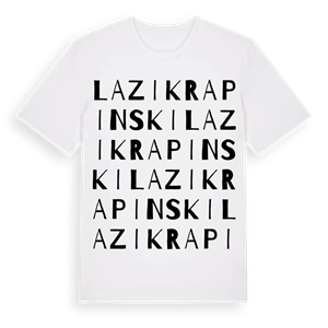 Lazi Krapinski ordlek t-shirt – ekologisk bomull t-shirt från Pinshirt