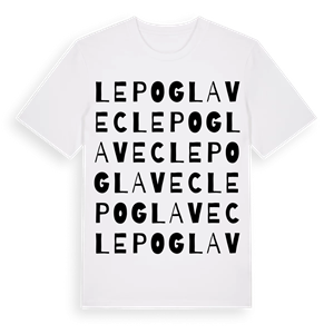 Lepoglavec ordlek t-shirt – ekologisk bomull t-shirt från Pinshirt