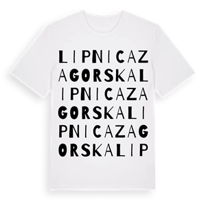 Lipnica Zagorska ordlek t-shirt – ekologisk bomull t-shirt från Pinshirt