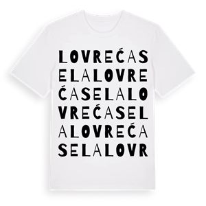 Lovreća Sela ordlek t-shirt – ekologisk bomull t-shirt från Pinshirt