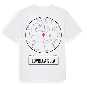 Lovreća Sela t-shirt – ekologisk bomull t-shirt från Pinshirt