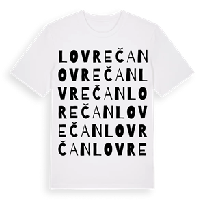 Lovrečan ordlek t-shirt – ekologisk bomull t-shirt från Pinshirt