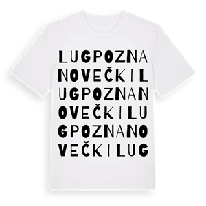 Lug Poznanovečki ordlek t-shirt – ekologisk bomull t-shirt från Pinshirt