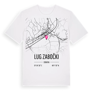 Lug Zabočki karta t-shirt – ekologisk bomull t-shirt från Pinshirt