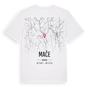 Mače karta t-shirt – ekologisk bomull t-shirt från Pinshirt