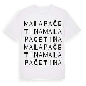 Mala Pačetina ordlek t-shirt – ekologisk bomull t-shirt från Pinshirt