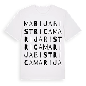 Marija Bistrica ordlek t-shirt – ekologisk bomull t-shirt från Pinshirt