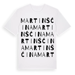 Martinšćina ordlek t-shirt – ekologisk bomull t-shirt från Pinshirt