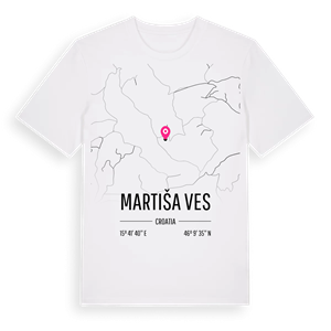 Martiša Ves karta t-shirt – ekologisk bomull t-shirt från Pinshirt
