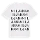 Miljana ordlek t-shirt