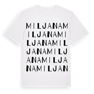 Miljana ordlek t-shirt – ekologisk bomull t-shirt från Pinshirt