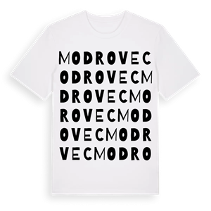 Modrovec ordlek t-shirt – ekologisk bomull t-shirt från Pinshirt
