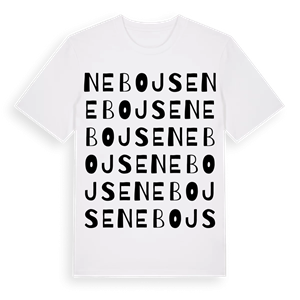 Nebojse ordlek t-shirt – ekologisk bomull t-shirt från Pinshirt