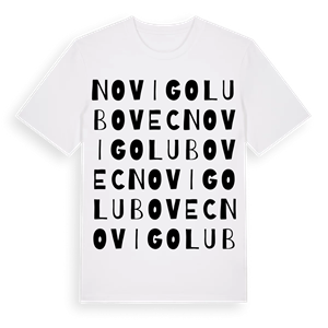 Novi Golubovec ordlek t-shirt – ekologisk bomull t-shirt från Pinshirt