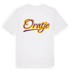 Oratje baseball t-shirt – ekologisk bomull t-shirt från Pinshirt