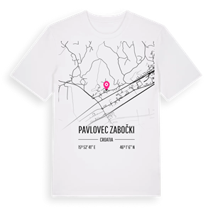 Pavlovec Zabočki karta t-shirt – ekologisk bomull t-shirt från Pinshirt