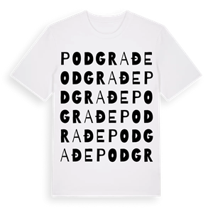 Podgrađe ordlek t-shirt – ekologisk bomull t-shirt från Pinshirt