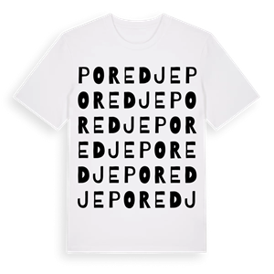 Poredje ordlek t-shirt – ekologisk bomull t-shirt från Pinshirt