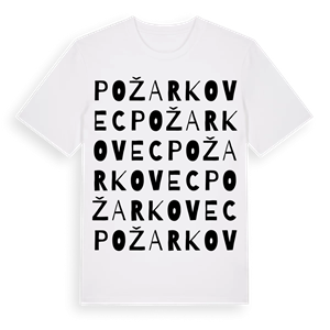 Požarkovec ordlek t-shirt – ekologisk bomull t-shirt från Pinshirt