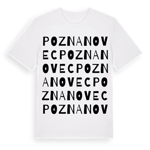 Poznanovec ordlek t-shirt – ekologisk bomull t-shirt från Pinshirt