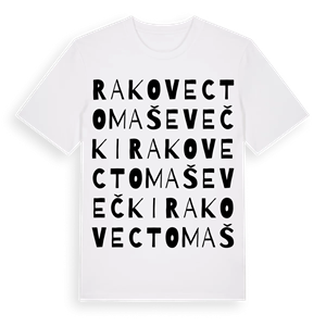 Rakovec Tomaševečki ordlek t-shirt – ekologisk bomull t-shirt från Pinshirt