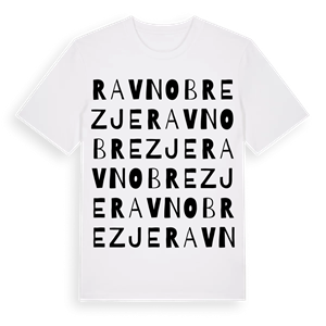 Ravno Brezje ordlek t-shirt – ekologisk bomull t-shirt från Pinshirt