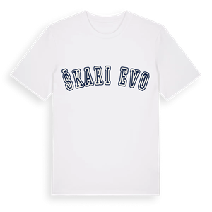 Škarićevo college t-shirt – ekologisk bomull t-shirt från Pinshirt