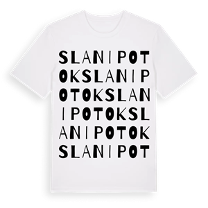 Slani Potok ordlek t-shirt – ekologisk bomull t-shirt från Pinshirt
