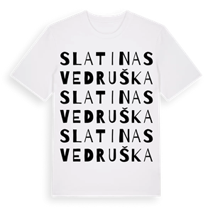 Slatina Svedruška ordlek t-shirt – ekologisk bomull t-shirt från Pinshirt