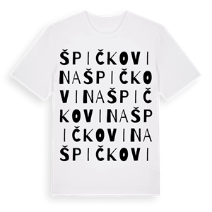 Špičkovina ordlek t-shirt – ekologisk bomull t-shirt från Pinshirt
