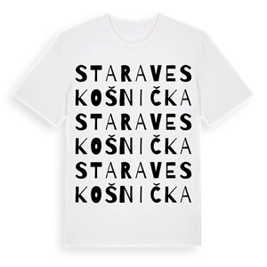 Stara Ves Košnička ordlek t-shirt – ekologisk bomull t-shirt från Pinshirt