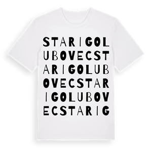 Stari Golubovec ordlek t-shirt – ekologisk bomull t-shirt från Pinshirt