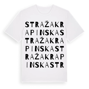 Straža Krapinska ordlek t-shirt – ekologisk bomull t-shirt från Pinshirt