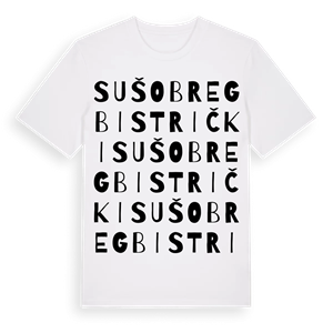 Sušobreg Bistrički ordlek t-shirt – ekologisk bomull t-shirt från Pinshirt