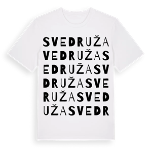 Svedruža ordlek t-shirt – ekologisk bomull t-shirt från Pinshirt
