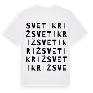 Sveti Križ ordlek t-shirt – ekologisk bomull t-shirt från Pinshirt