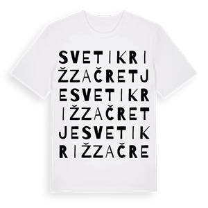Sveti Križ Začretje ordlek t-shirt – ekologisk bomull t-shirt från Pinshirt