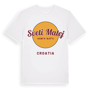 Sveti Matej cirkel t-shirt – ekologisk bomull t-shirt från Pinshirt