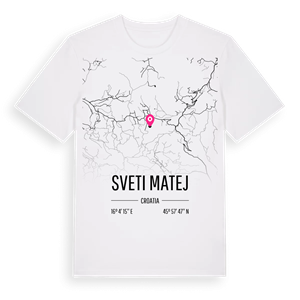 Sveti Matej karta t-shirt – ekologisk bomull t-shirt från Pinshirt