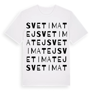 Sveti Matej ordlek t-shirt – ekologisk bomull t-shirt från Pinshirt