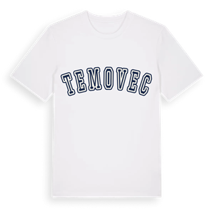 Temovec college t-shirt – ekologisk bomull t-shirt från Pinshirt
