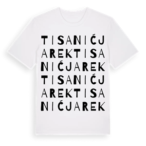 Tisanić Jarek ordlek t-shirt – ekologisk bomull t-shirt från Pinshirt