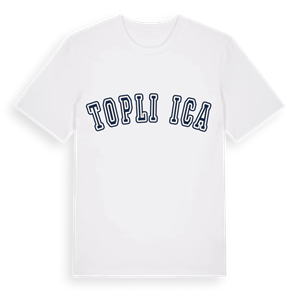 Topličica college t-shirt – ekologisk bomull t-shirt från Pinshirt