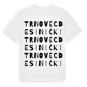 Trnovec Desinićki ordlek t-shirt – ekologisk bomull t-shirt från Pinshirt