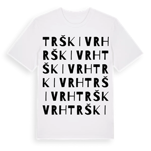 Trški Vrh ordlek t-shirt – ekologisk bomull t-shirt från Pinshirt